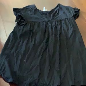 Black babydoll top size 6